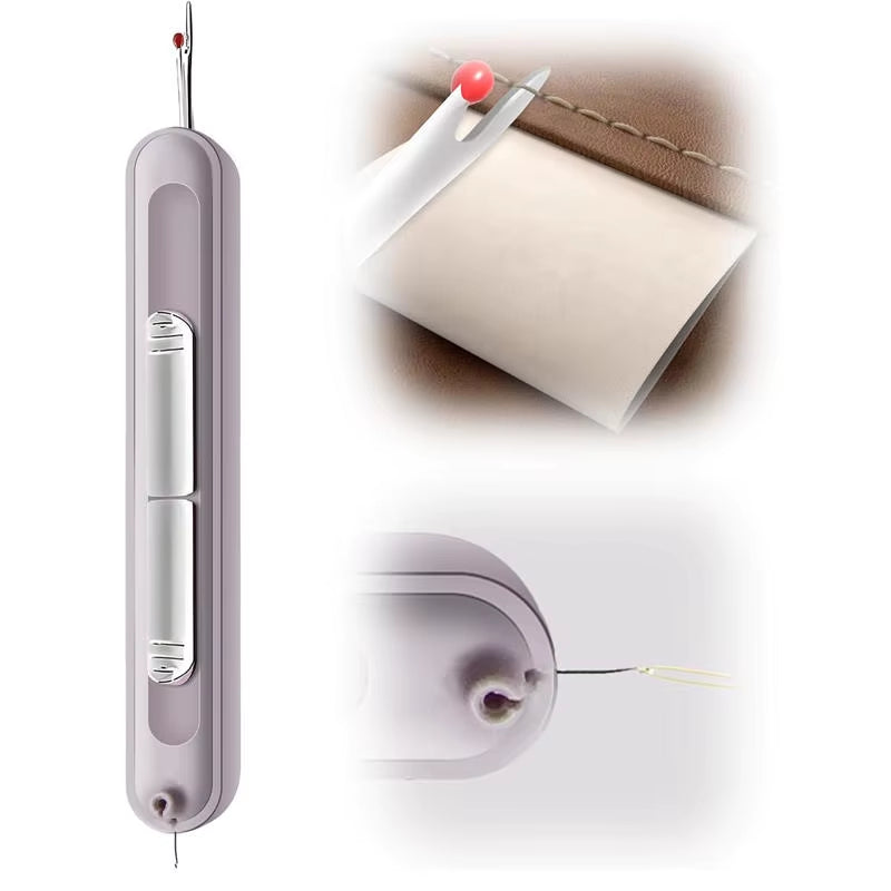 2-in-1 Upgraded Seam Ripper & Needle Threader – Colorful, Dual-Action Sewing Tool for Perfect Stitches